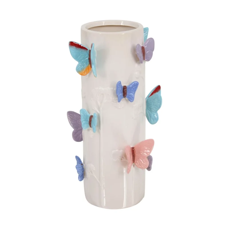 Keramikvase 16,2 x 16,2 x 31,5 cm, verschiedene Farben