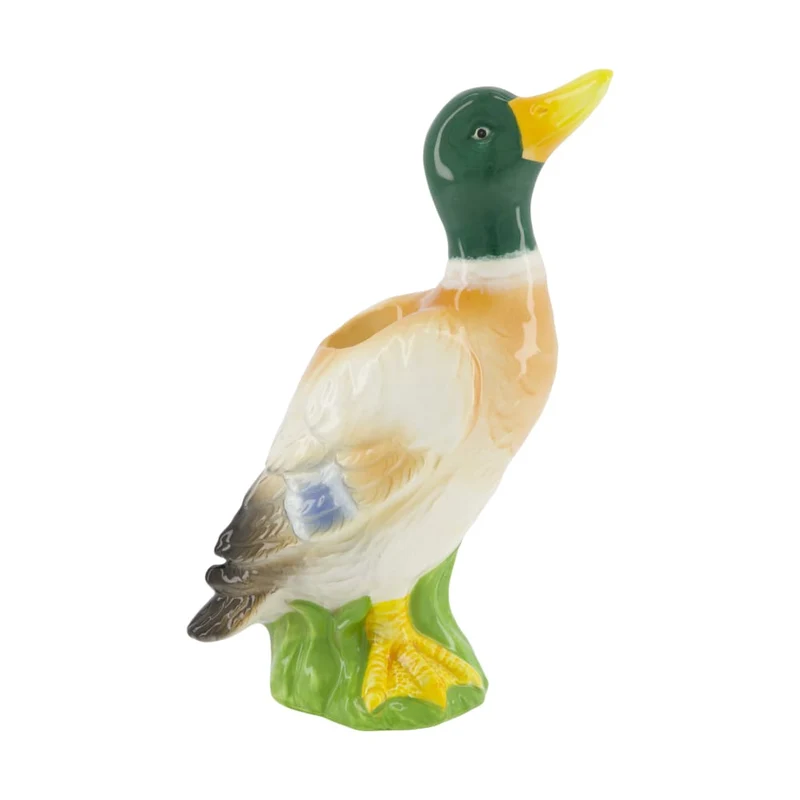 Dinnerkerze Ente Keramik 12,7x7,9x19,4cm Mehrfarbig