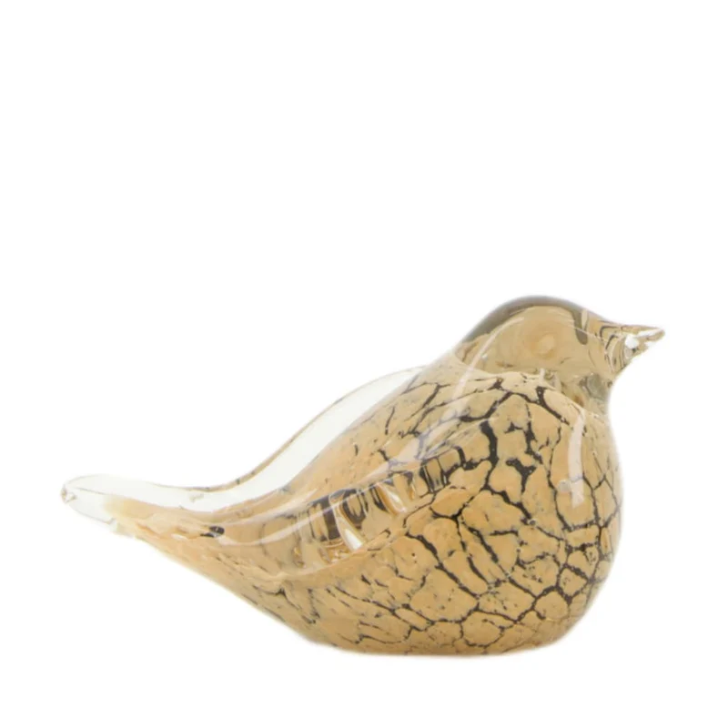 Vogelglas 13,5 x 5,5 x 8,5 cm Braun