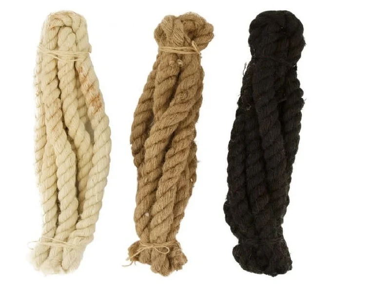 Jute-Seil 275x3cm, 3 verschiedene Farben