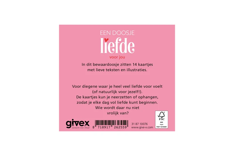 Schachtel Lächeln Eine Schachtel Liebe für dich