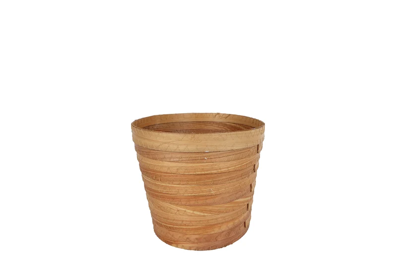 Korb "Aicha" S Naturholz 17x13x15cm