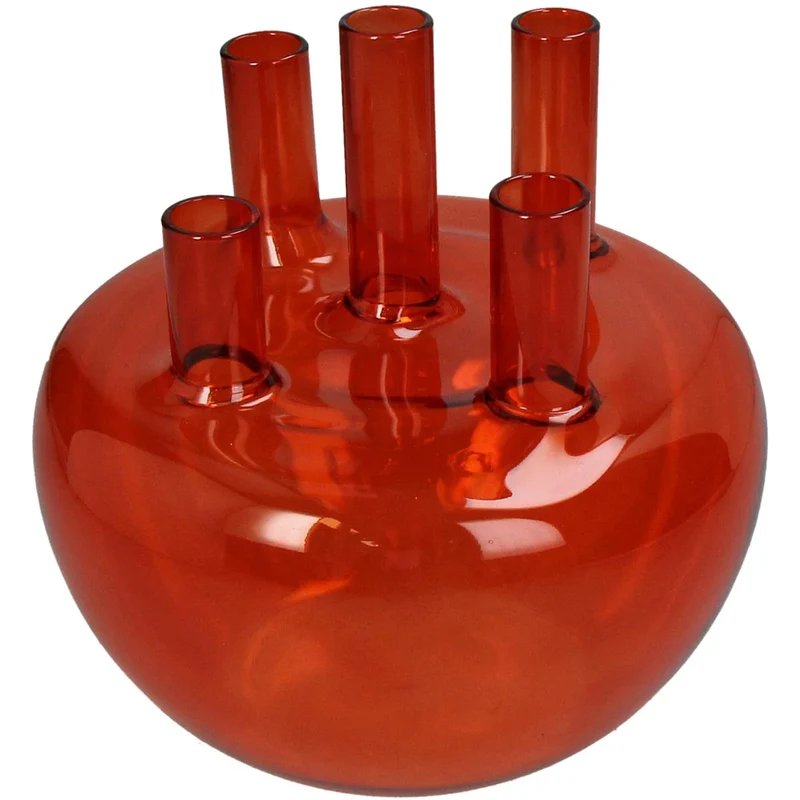 Glasvase Orange 18x18x18cm