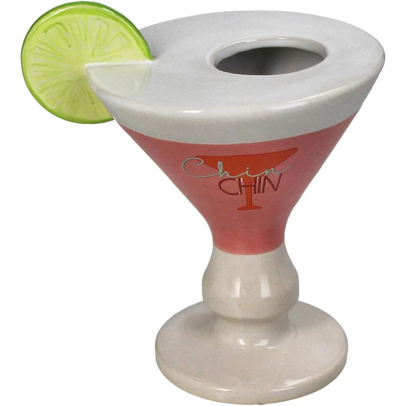 Vase Cocktail Feinste Keramik Rosa 14,5x12x18cm