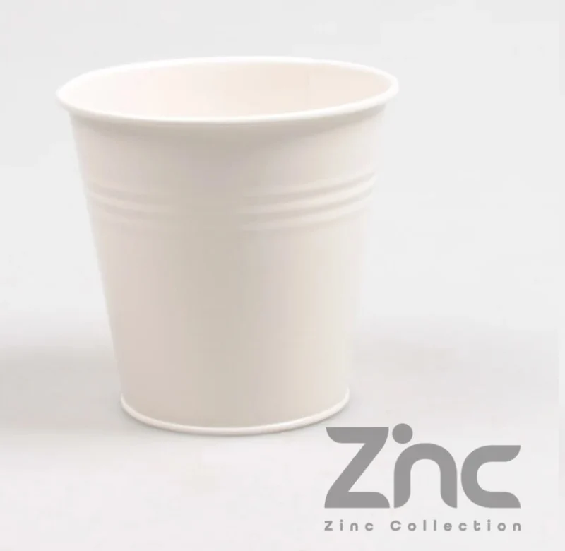 Zinktopf 0,5 l XXS D11 H10 B7,5 cm Creme