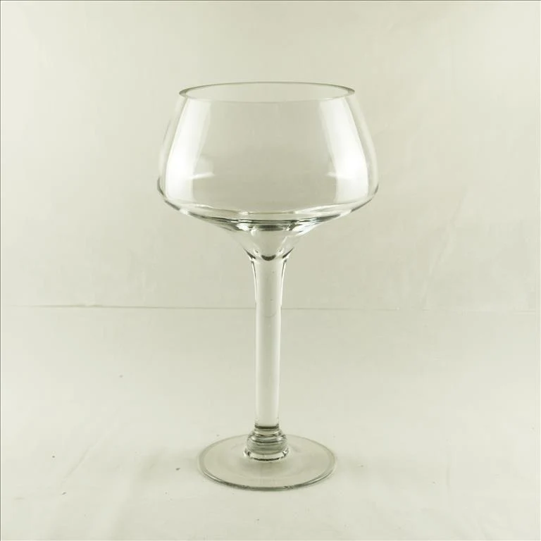 GLASVASE AUF FUSS D14X35H TRANSPARENT