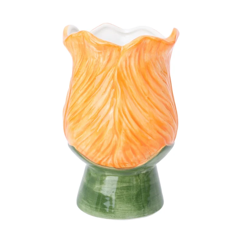 Vase Zona Sur D11 H17cm Grün/Orange