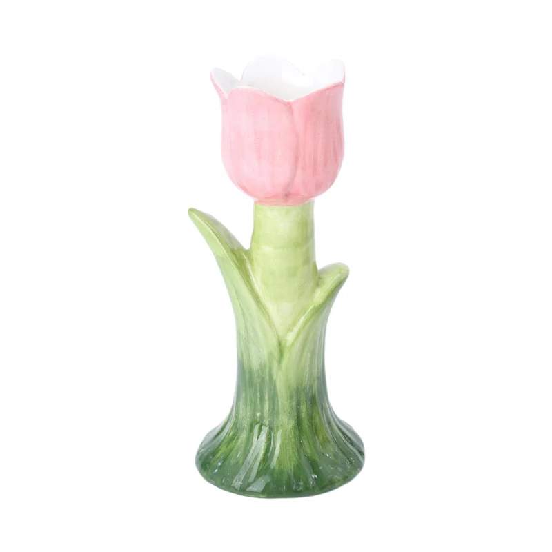 Vase Zona Sur D7 H17cm Grün/Rosa