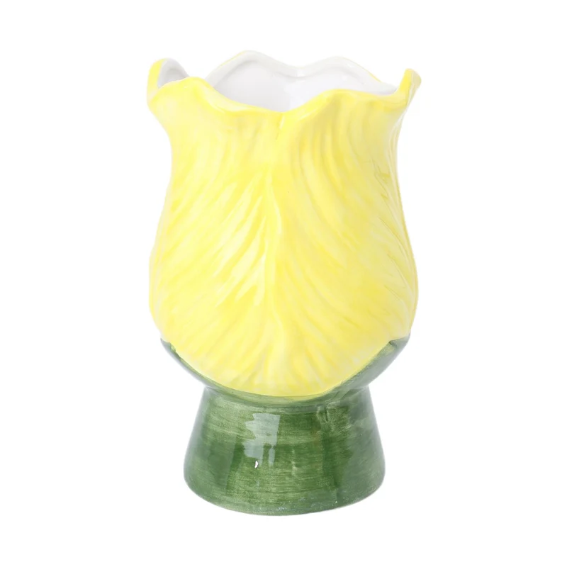 Vase Zona Sur D11 H17cm Grün/Gelb