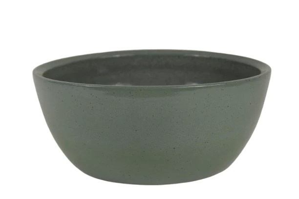 Schale Boule Granit grün glänzend 27cm