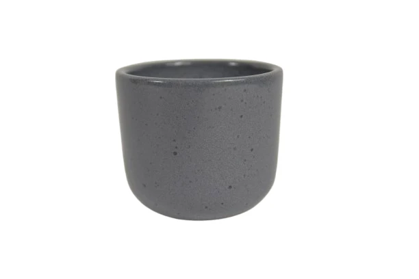 Blumentopf Boule Granit grau glänzend 7cm