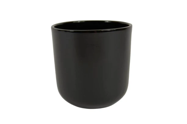 Orchideenübertopf Boule schwarz glänzend 13cm