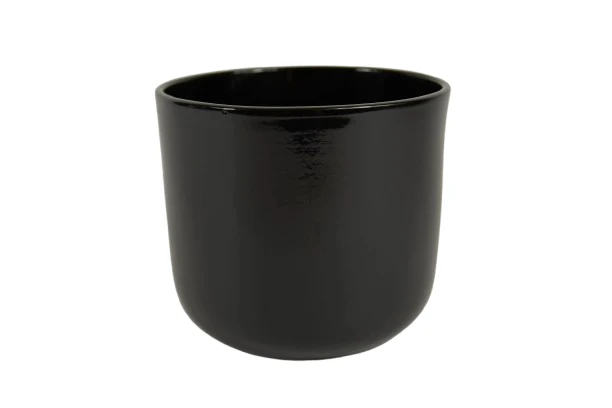 Topf Boule schwarz glänzend 16cm