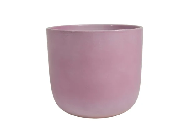 Topf Boule altrosa glänzend 18cm