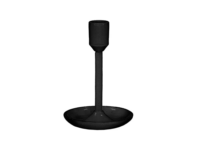 Kerzenhalter Metall Sopron D11 H15cm Schwarz