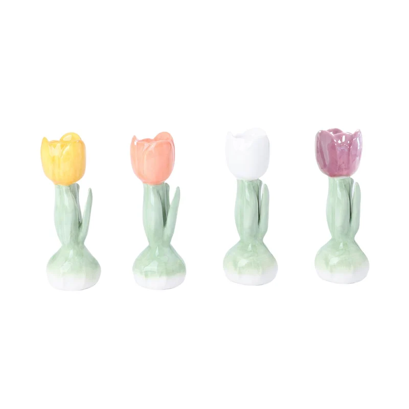 Kerzenhalter Tulpe 4er Set D5 H15cm