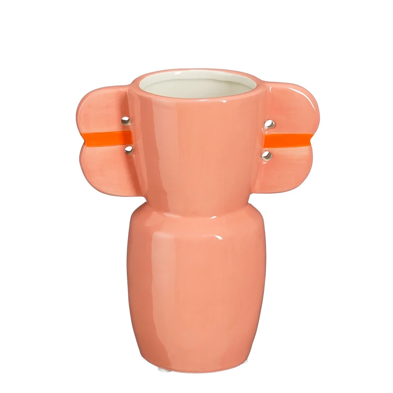 Cleo Vase rosa - L16 x B9,5 x H18,5 cm