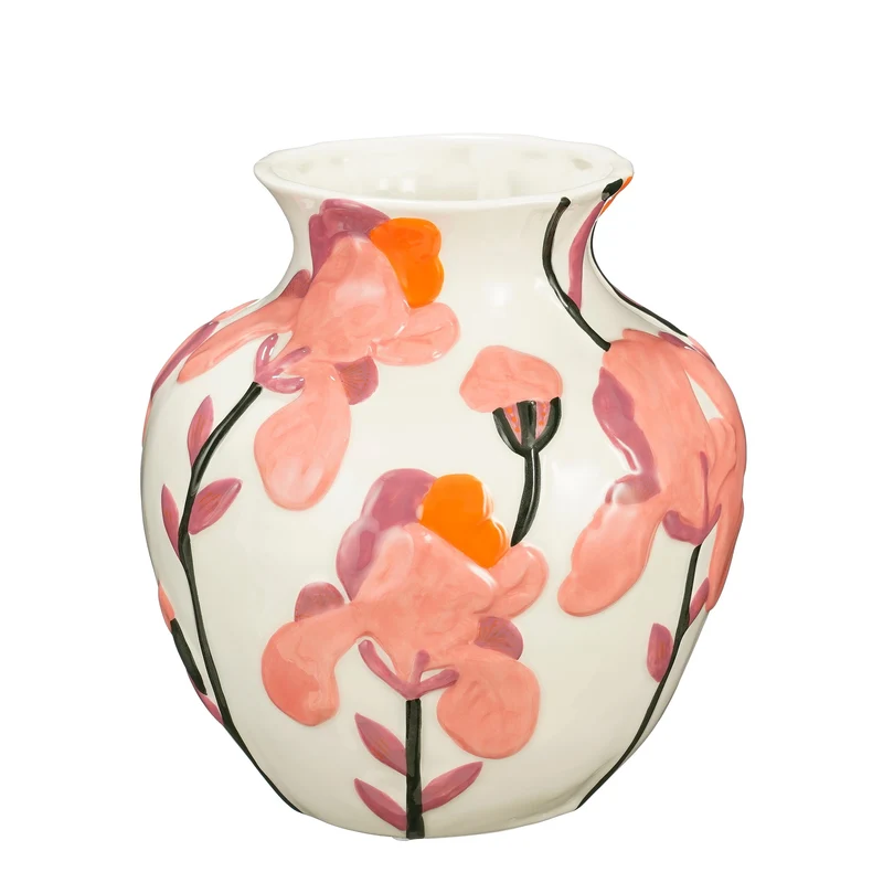 Desi Vase rosa - H23,5 x D21 cm