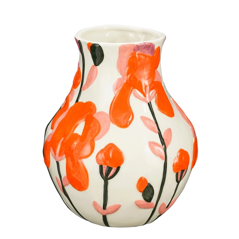Desi Vase orange - H24,5 x D20 cm