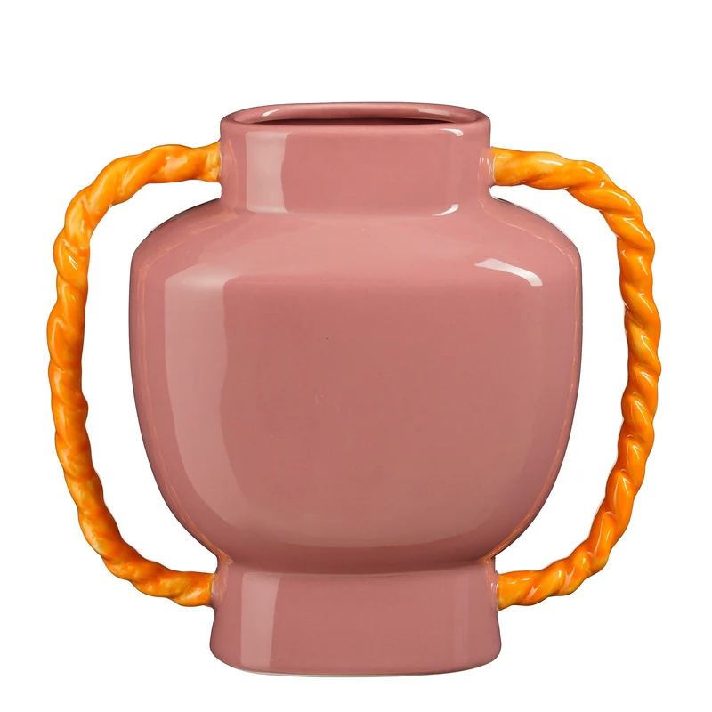 Viva Vase rosa - L28 x B13 x H26 cm