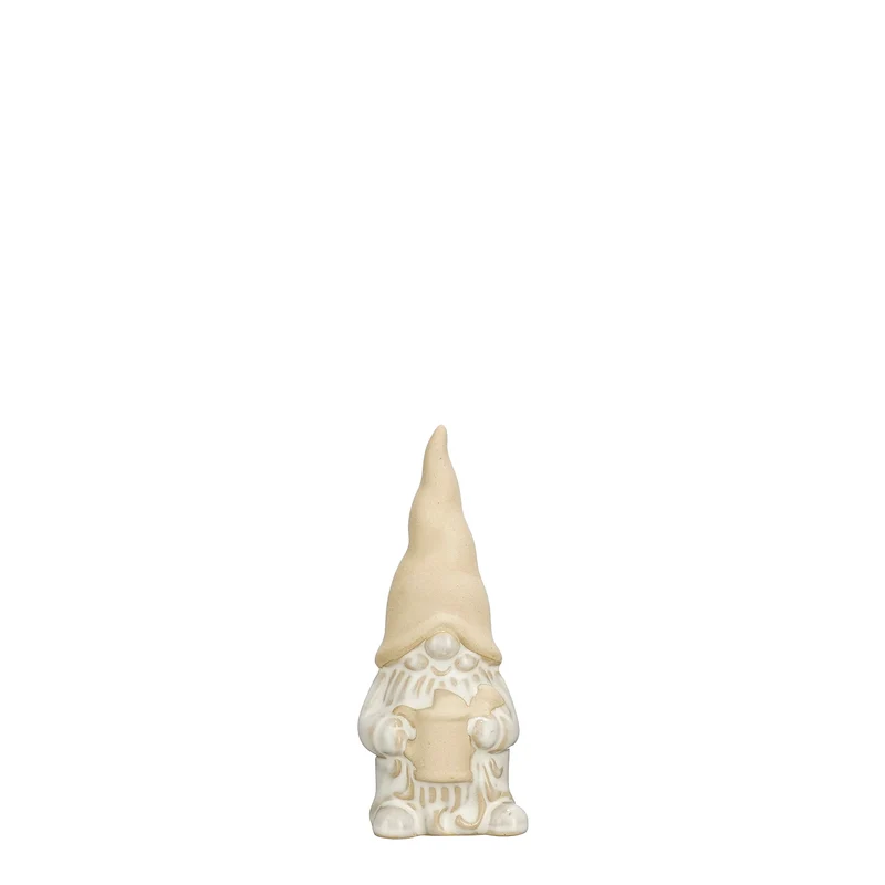 Dekorationszwerg, cremeweiß - L5 x B4,5 x H11,5 cm