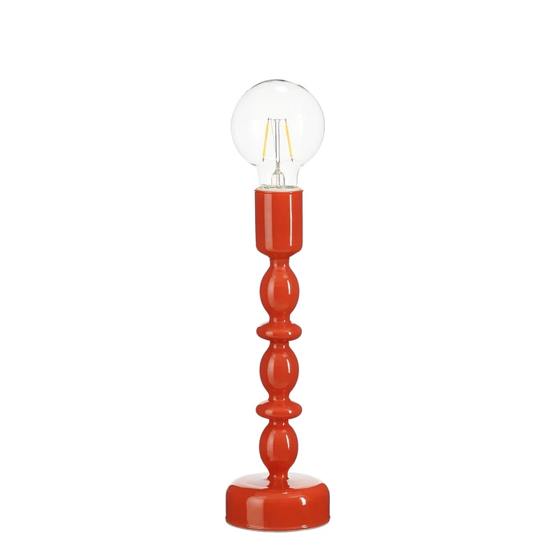 Oxford Tischleuchte LED Glas rot batteriebetrieben - H28 x D9 cm