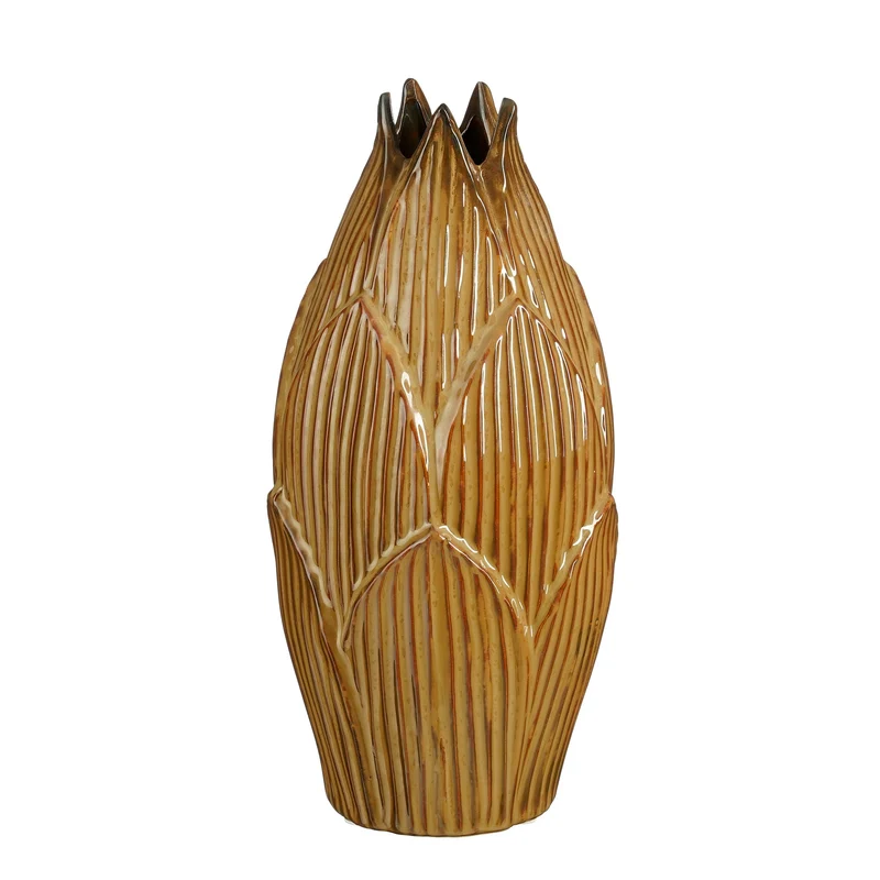 Rowena Vase braun - H14 x D29 cm
