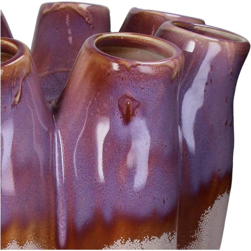 Vase Steingut Lila 29x29x28cm