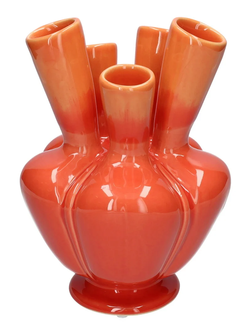 Vase Talia Ø15,5 x H21 cm orange/kirschrot