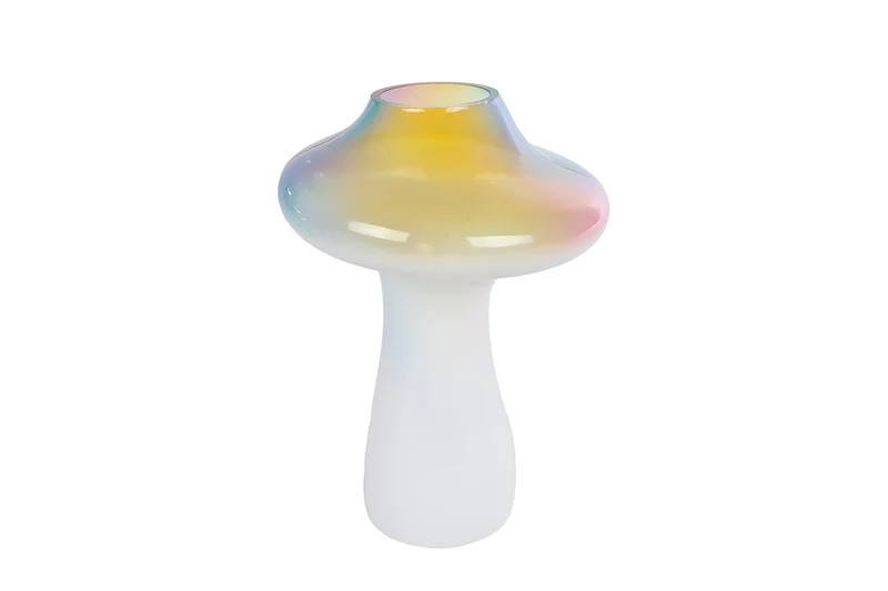 Skulptur/Vase "Regenbogen" L mehrfarbiges Glas 12x12x17cm