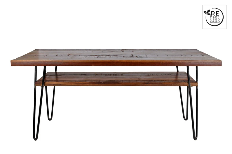 3R Tisch "Bo" Natur/Metall 120x58x20cm