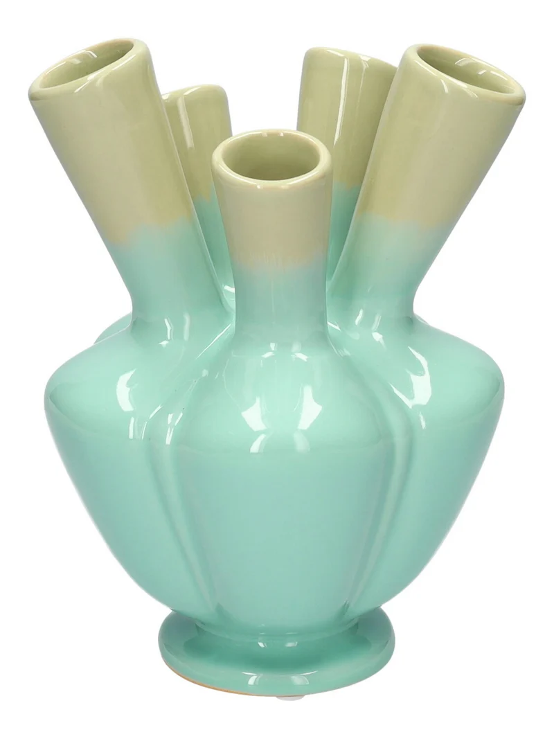 Vase Talia d13xh17cm grün/hellblau