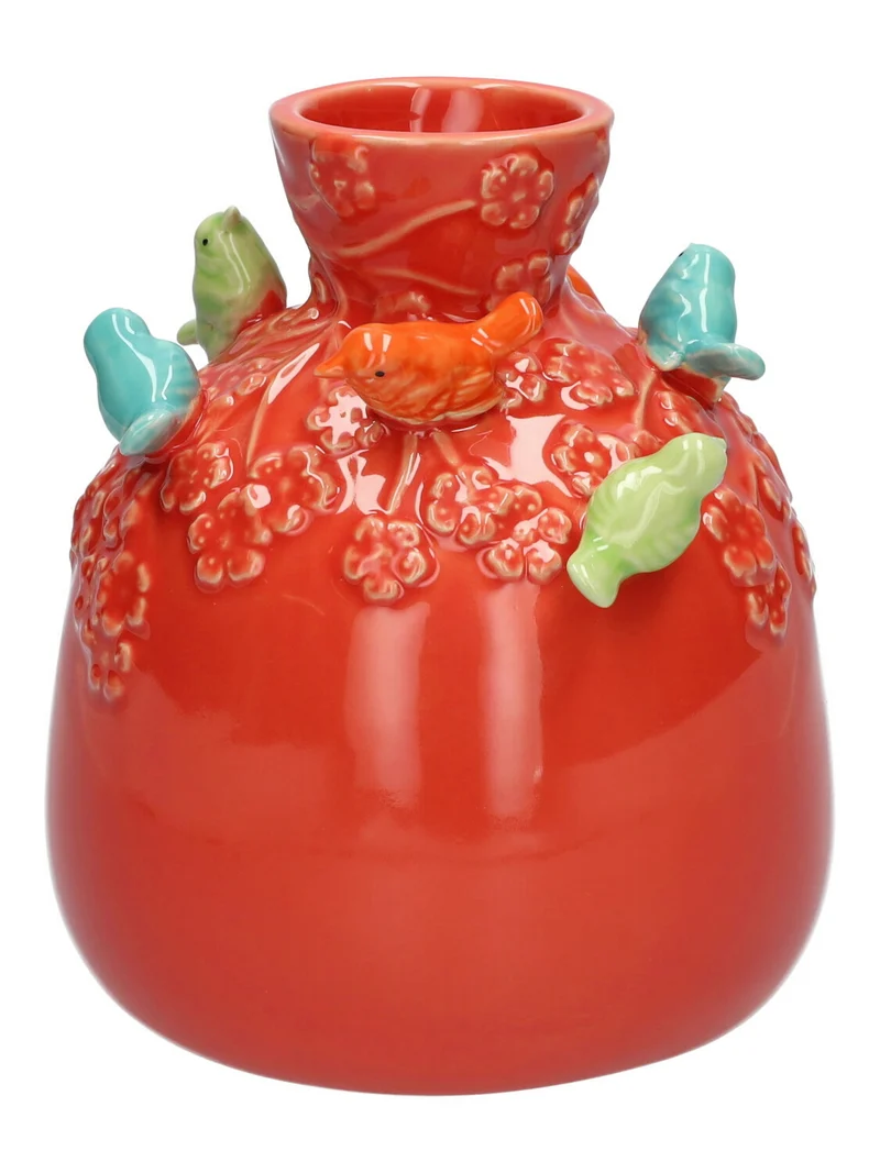 Flaschenvögel d14xh16cm Kirsche