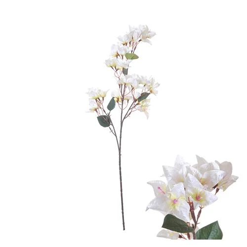 Flowerstem Bougainvillea D20 H76cm Weiß