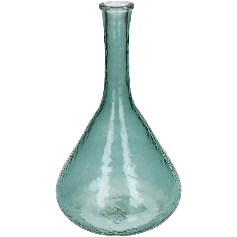Vase aus recyceltem Glas, grün, 31x18x18cm