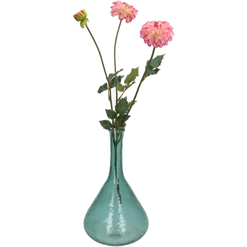 Vase aus recyceltem Glas, grün, 31x18x18cm