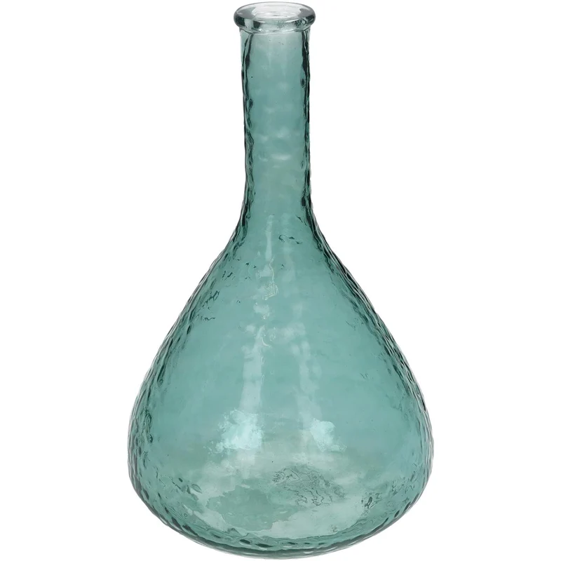 Vase aus recyceltem Glas, grün, 25x15x15cm