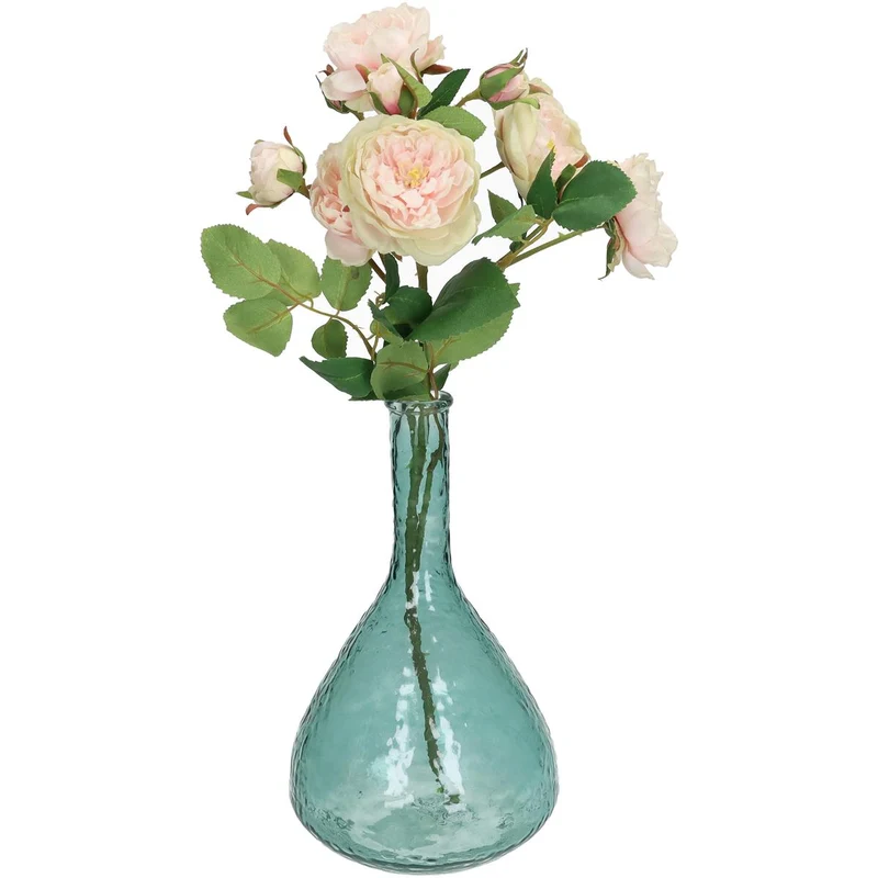 Vase aus recyceltem Glas, grün, 25x15x15cm