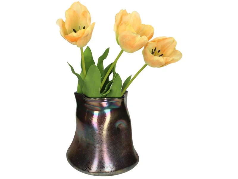 Vase Glas Gold 24x22x22cm