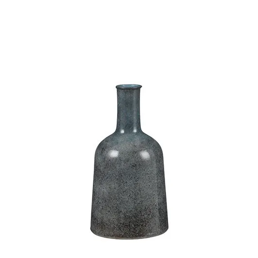 Oliver Flasche rund blau - H35 x D22 cm