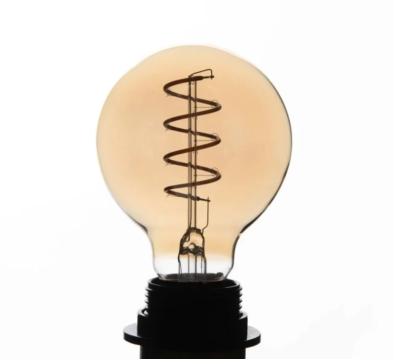 LED-Lampe, dimmbar, 4W, Ø8x11cm, Bernstein