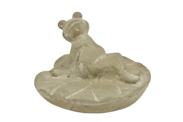 FROG/LEAF ZEMENT D12X9H GRAU