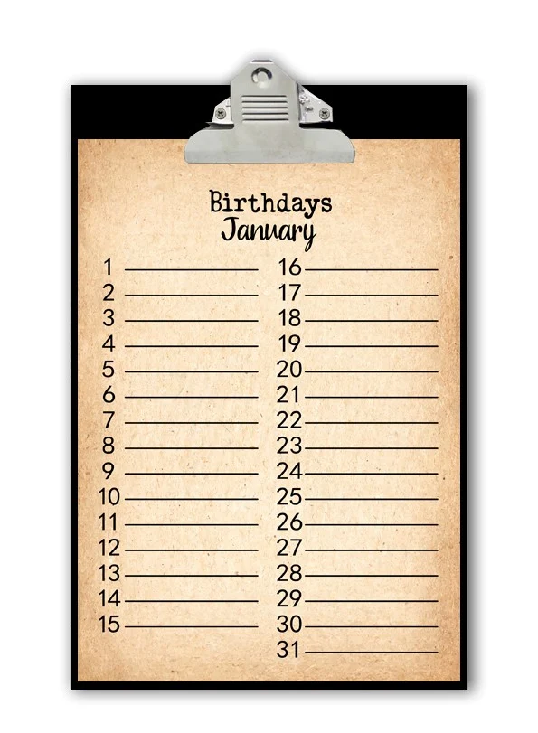 Kalender Metall 18x25cm