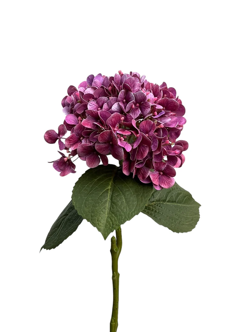 Hydrangea-Spray 75 cm, Echtfühl-Effekt, Lila