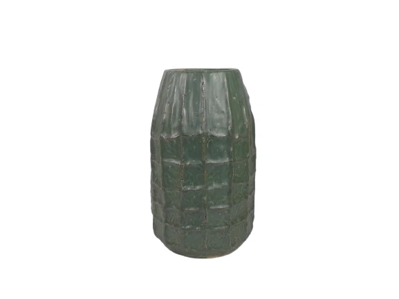 Vase Troyes D19,5 H29,5cm Grün