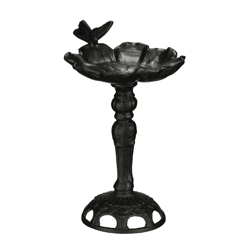 Vogelbad schwarz - L18,5 x B16,5 x H26 cm