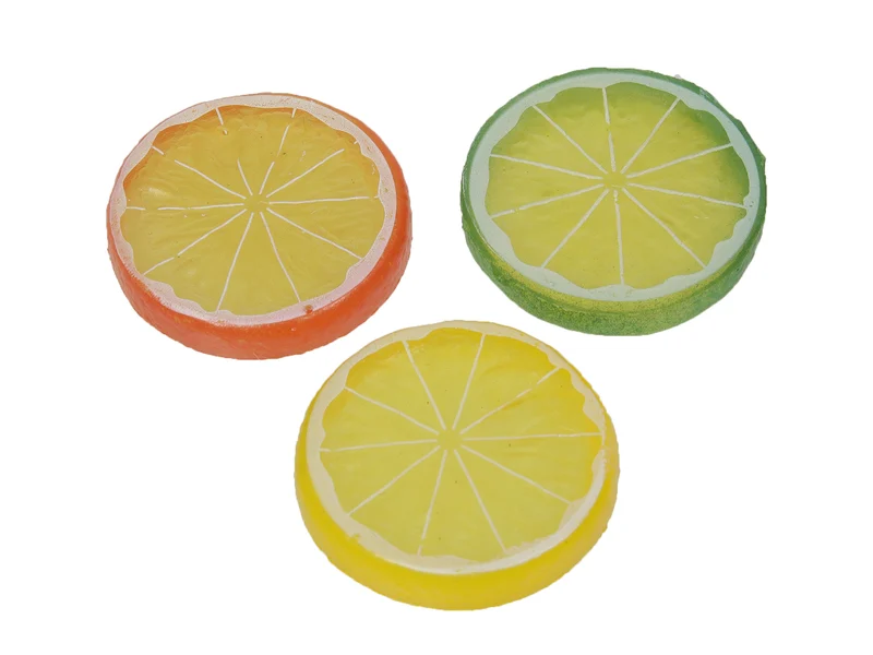 pbh 9 Zitronenscheiben/lose gelb/grün/orange Ø 4 cm