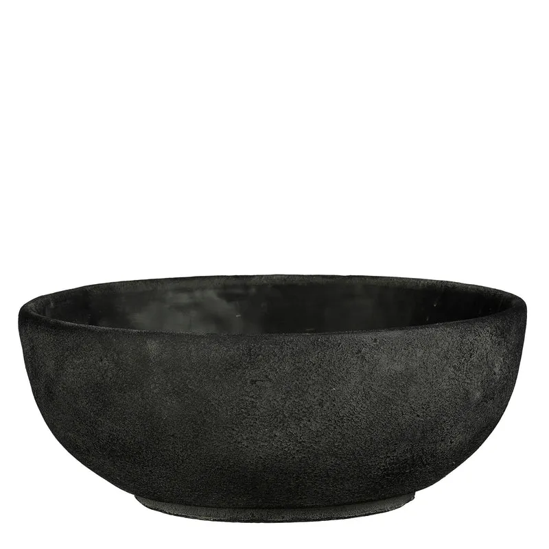 Cliff Topf rund anthrazit - H15,5 x D38 cm