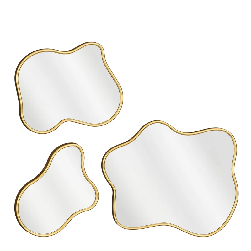 Landos Spiegel Gold 3 Stück - L37,5 x B55,5 x H2,5 cm