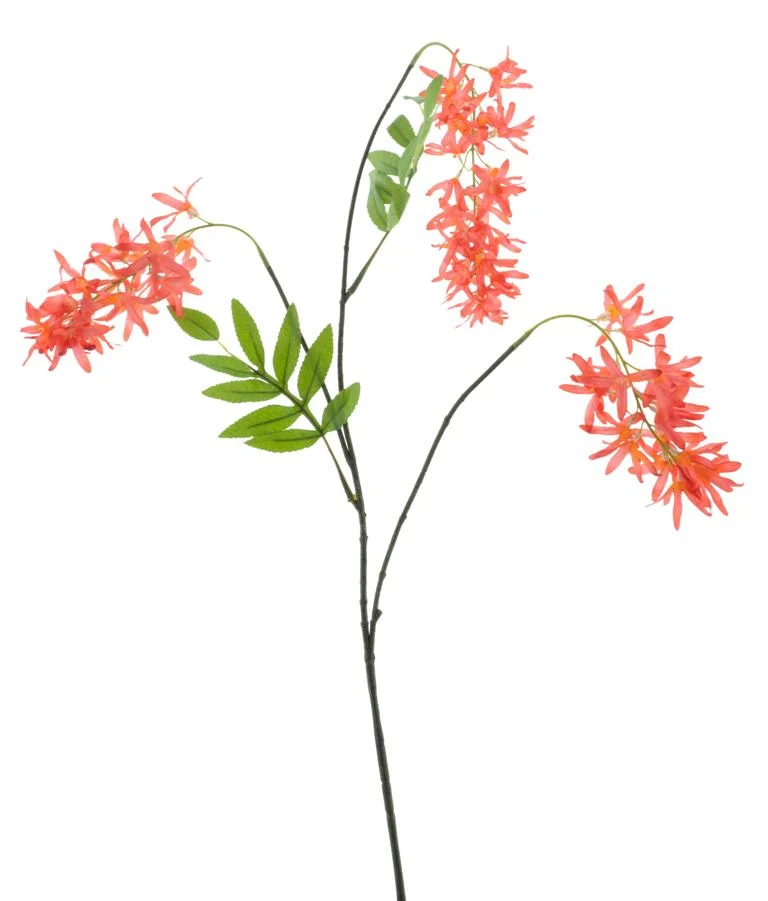 Frühling Blume Spray rot 103cm